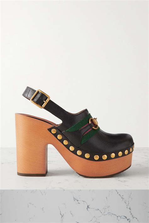 Gucci platform clogs